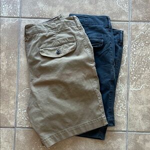 American Eagle Next Level Flex Shorts - Lot of 2 Khaki and Dark Gray.